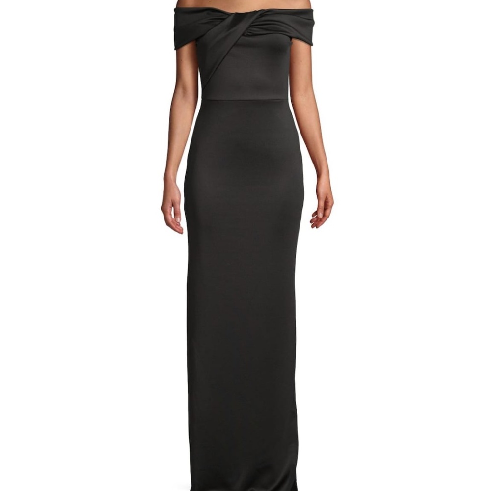 BLACK HALO Lilliana Draped Off-The-Shoulder Gown